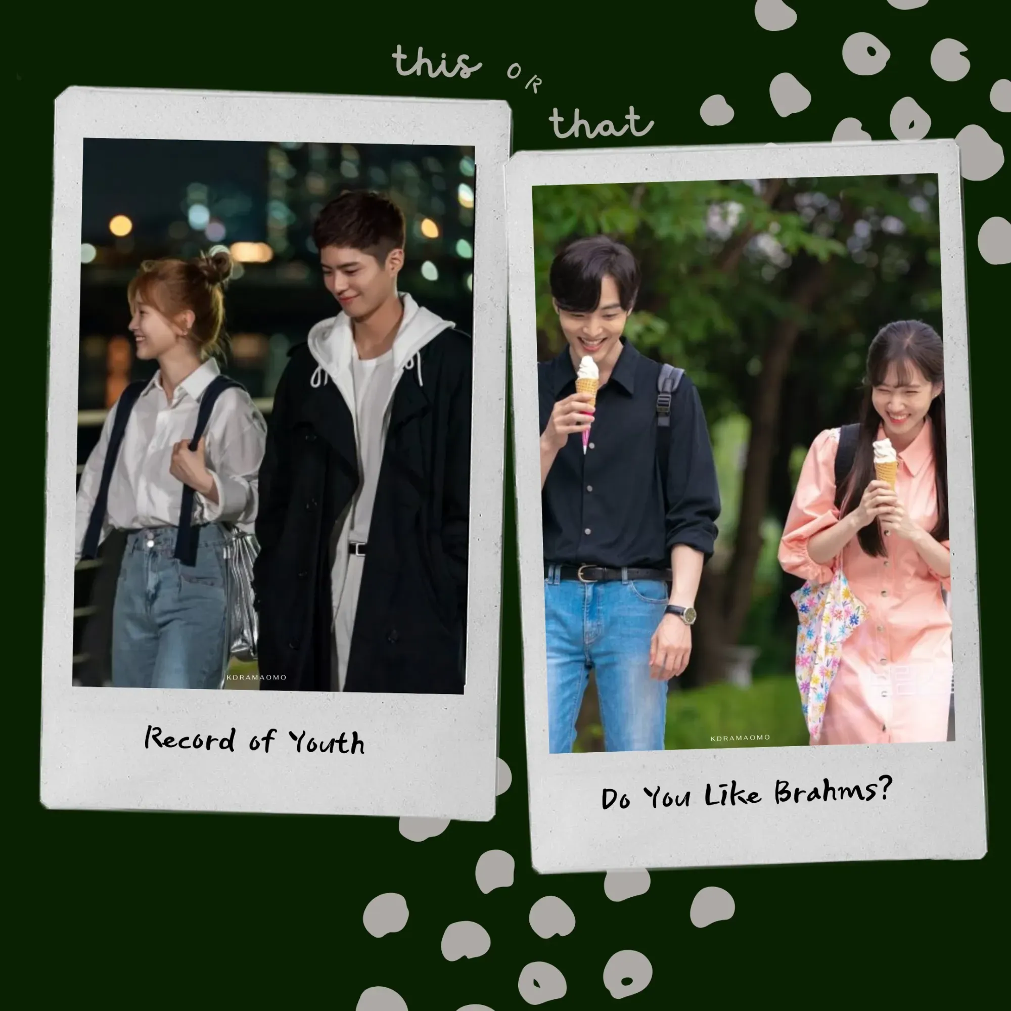 K-drama Deep Dive: Record of Youth vs Do you Like Brahms | Kdramaomo | Park Bo Gum, Park So Dam, Park Eun Bin, Kim Min Jae