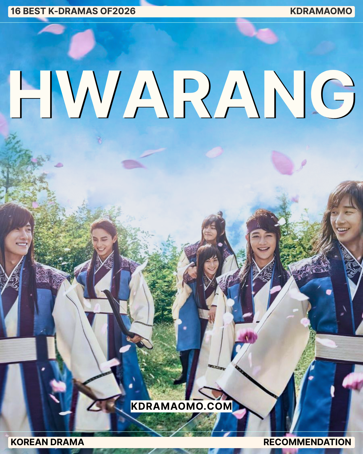 K-drama Hwarang Review, Park Seo Joon, Park Hyung Sik, Go A Ra, BTS V (Kim Taehyung), Kdramaomo, Best K-drama of 2016