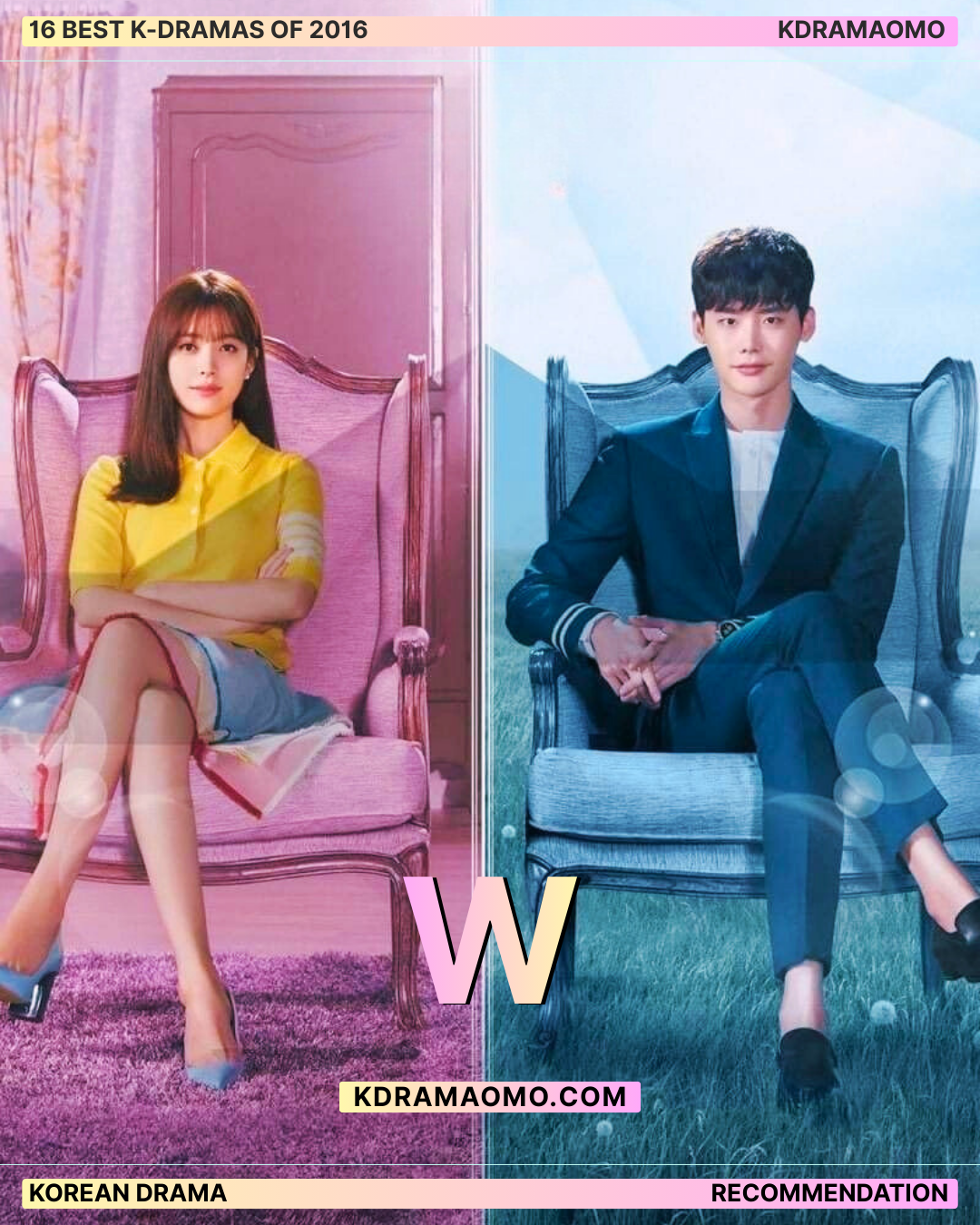 K-drama W (2016), starring Lee Jong Suk, Han Hyo Joo, kdramaomo.com - best k-drama 2016 list