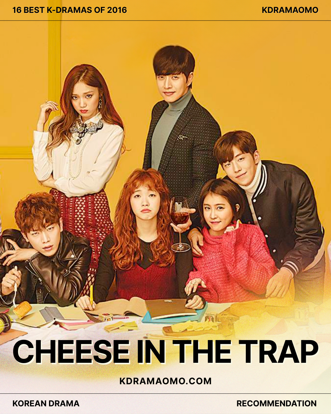 K-drama Cheese in the Trap, kdramaomo, best k-drama of 2016 Park Hae-Jin, Kim Go-eun, Seo Kang-jun, Lee Sung-kyoung, Nam Joo-hyuk